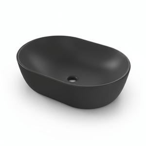 Ronda Oval Countertop Bathroom Basin – Matt Anthracite
