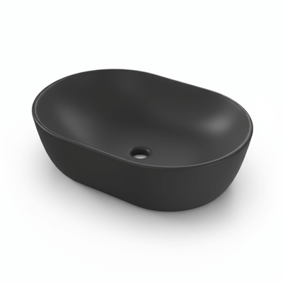 Ronda Oval Countertop Bathroom Basin Matt Anthracite