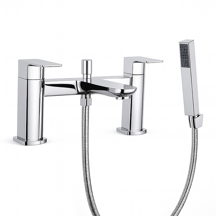 Polished Chrome Bath Shower Mixer Tap with Handset