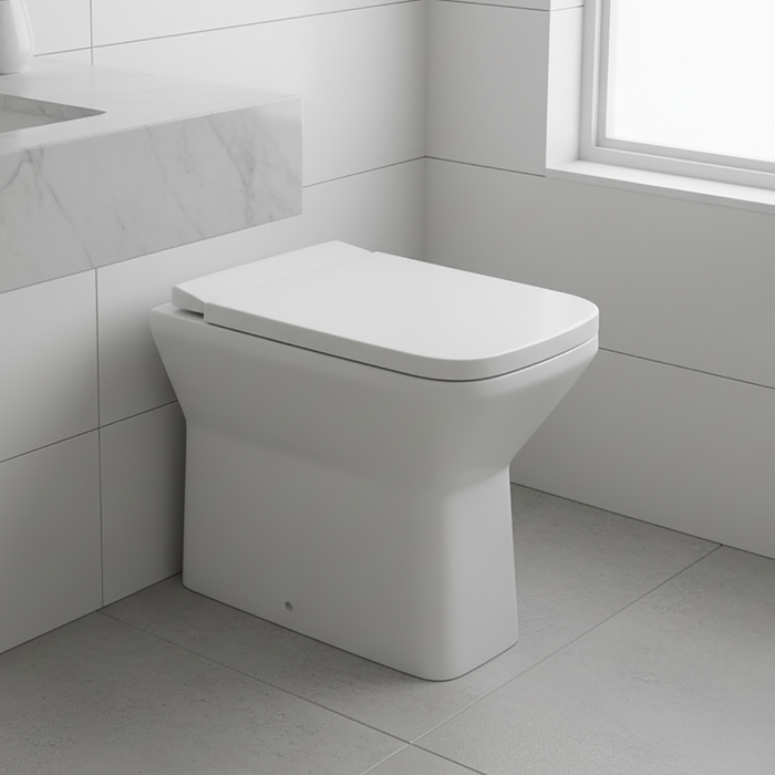 Elite Back To Wall Square Toilet Pan