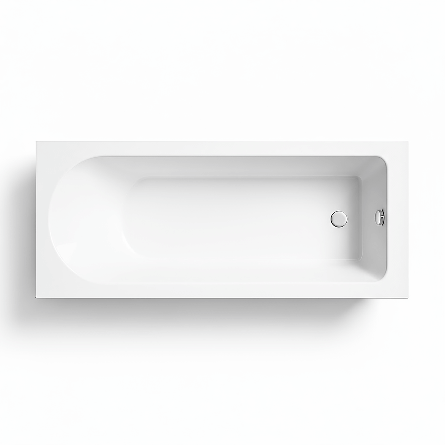 Barmby 1700 x 700 mm Rounded Single-Ended Straight Bath