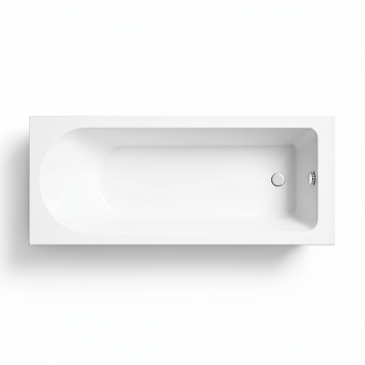Barmby 1600x700mm Rounded Single Ended Straight Bath