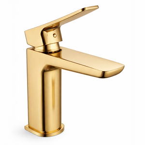 Basin Mono Mixer Inc Waste Brushed Brass