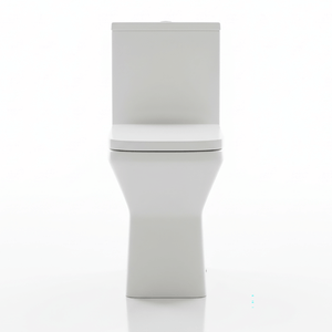 Elite Comfort Height Rimless Close Coupled Square Toilet With Wrap Over Seat