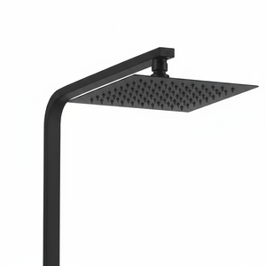 Thermostatic Exposed Shower Mixer Square Design, Matt Black