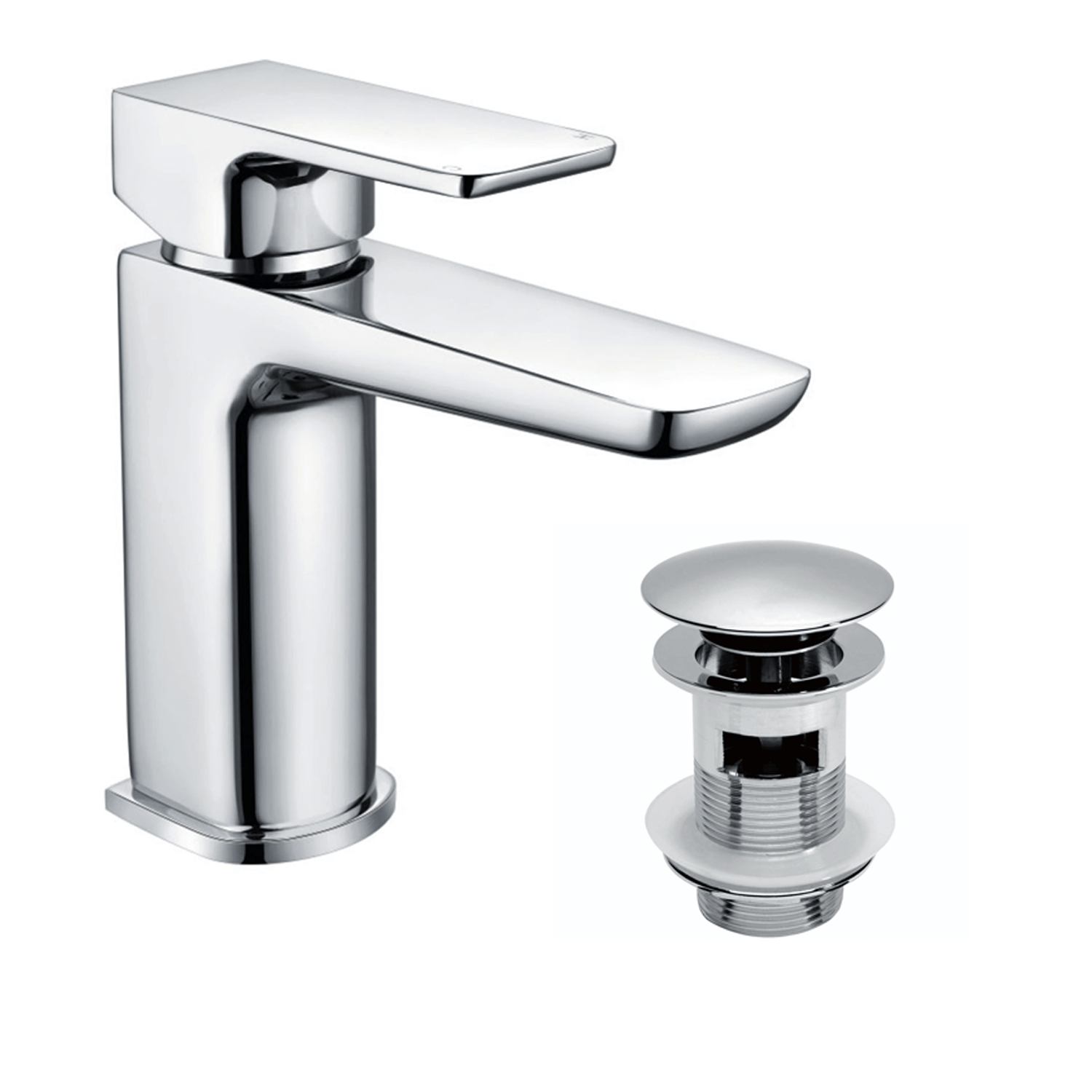 Basin Mono Mixer Inc Waste Polished Chrome