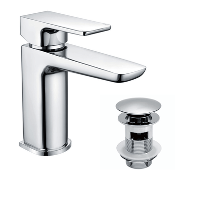 Basin Mono Mixer Inc Waste Polished Chrome