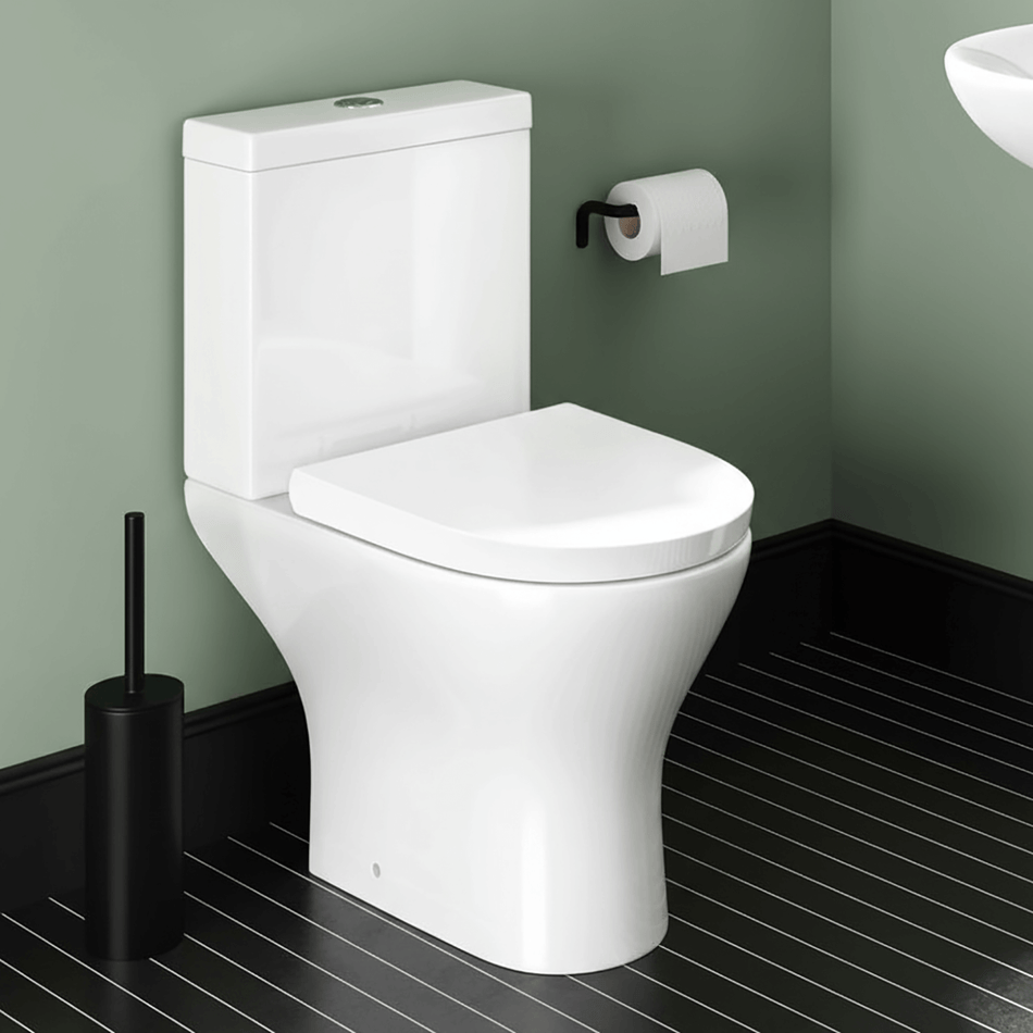Azzurra Comfort Height Short Projection Close Coupled Toilet With Wrap Over Seat