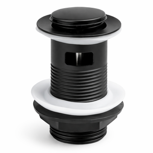 Slotted Basin Waste Matt Black