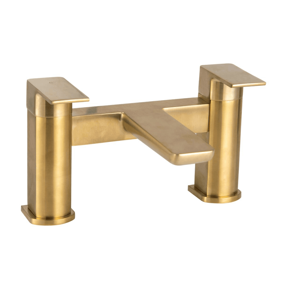 Deck Mounted Bath Filler Brushed Brass