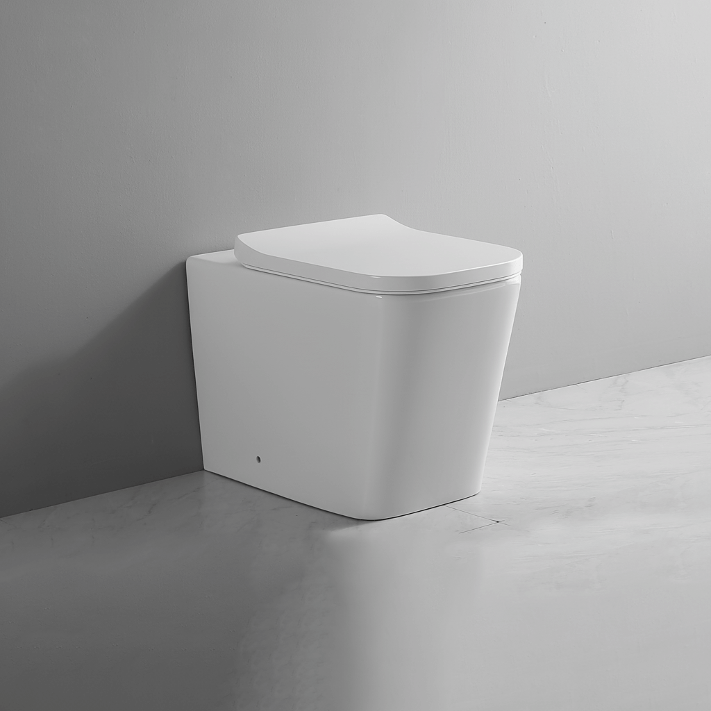 Ekora Rimless Back To Wall Square Toilet Pan