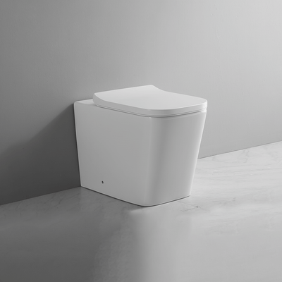 Ekora Rimless Back To Wall Square Toilet Pan