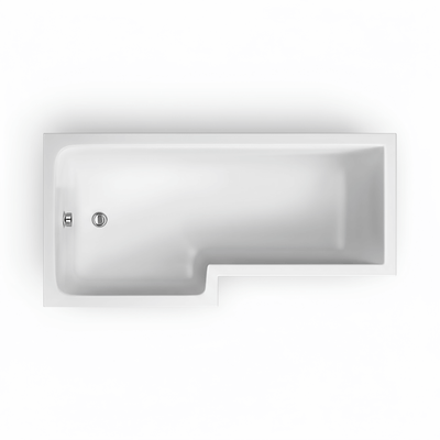 L-Shape Square Shower Bath Left Hand (LH) 1600x700/850mm + Panel