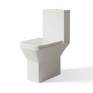 Elite Rimless Close Coupled Square Toilet With Wrap Over Seat