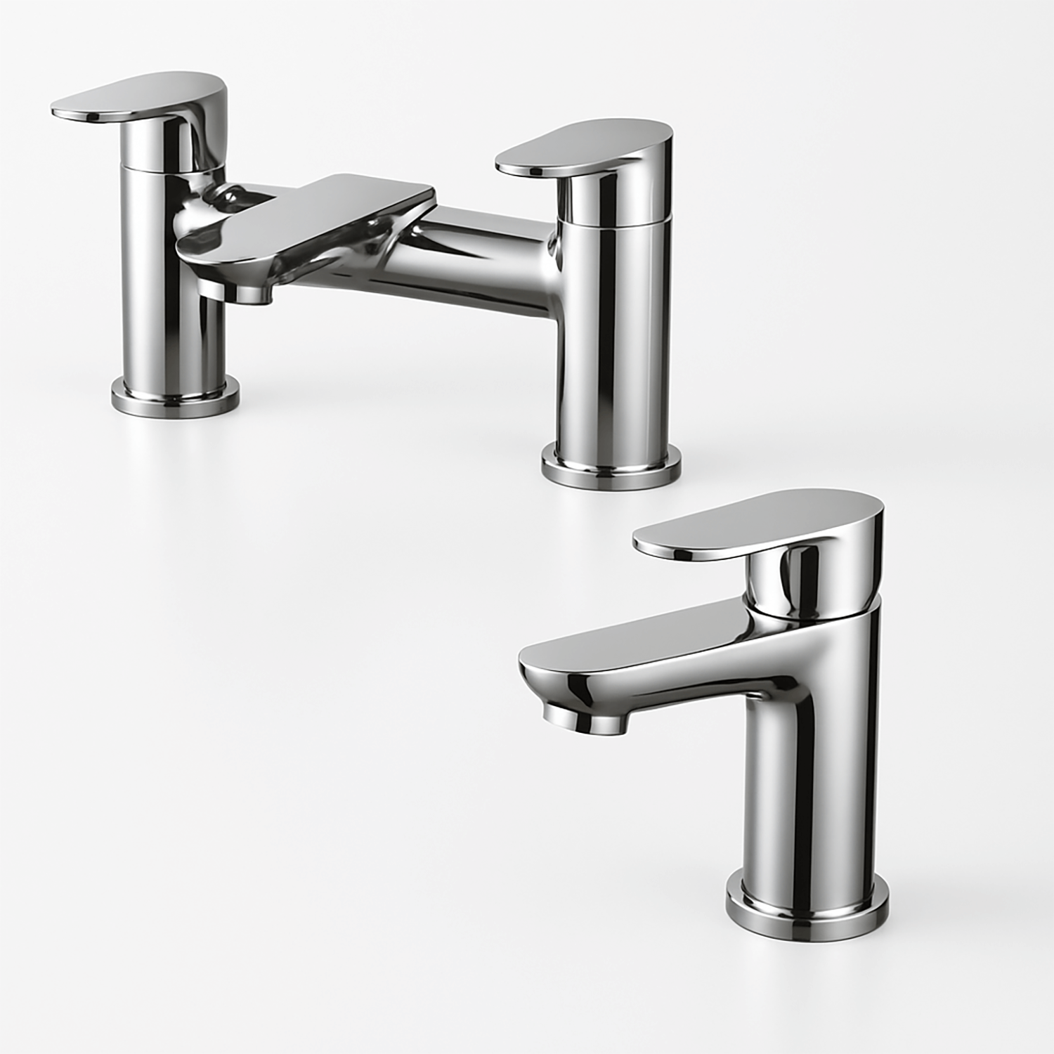 Chrome Bath Filler & Mono Basin Mixer Tap