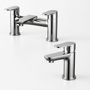 Chrome Bath Filler & Mono Basin Mixer Tap