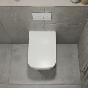 Ekora Rimless Wall Hung Square Toilet Pan