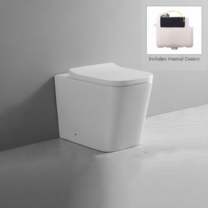 Ekora Square Back to Wall Pan & Concealed Cistern Set