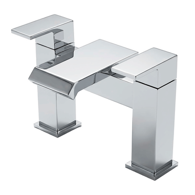 Square Waterfall Bath Mixer Tap Chrome