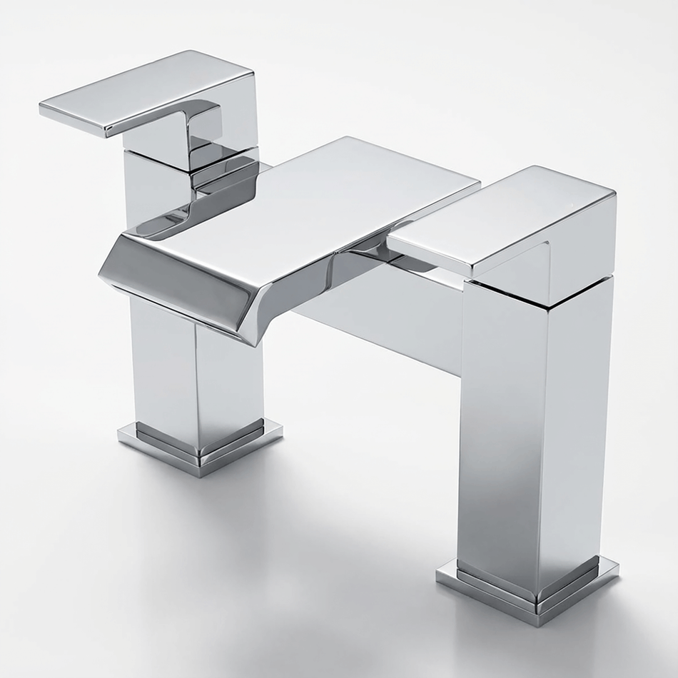 Square Waterfall Bath Mixer Tap – Chrome