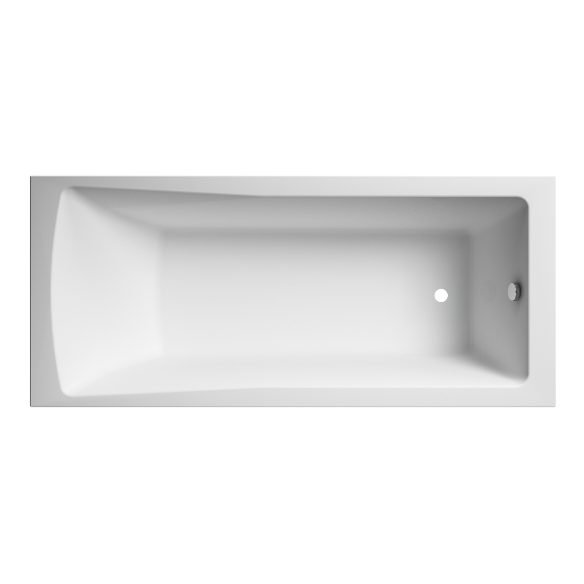 Rectangular Design 1700 x 700 Single Ended Straight Bath White