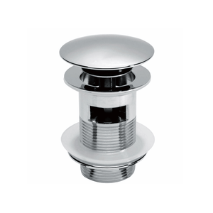 Round Dome Slotted Sprung Basin Waste Chrome