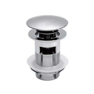 Round Dome Slotted Sprung Basin Waste Chrome