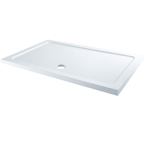 Low Profile Rectangular shower Tray White