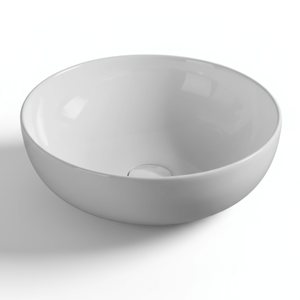 Margo Round Countertop Bathroom Basin – White
