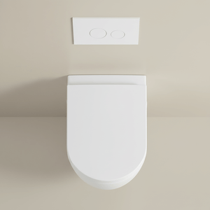 Ekora Rimless Wall Hung Round Toilet Pan