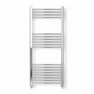 Straight Heated Towel Radiator Chrome 500 x 1200mm