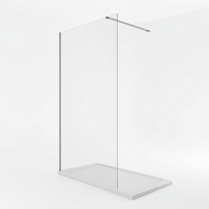 Wet Room Shower Screen 900 x 2000mm Chrome Profile