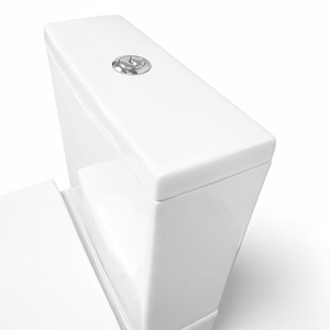 Ekora Rimless Close Coupled Flush-to-Wall Round Toilet