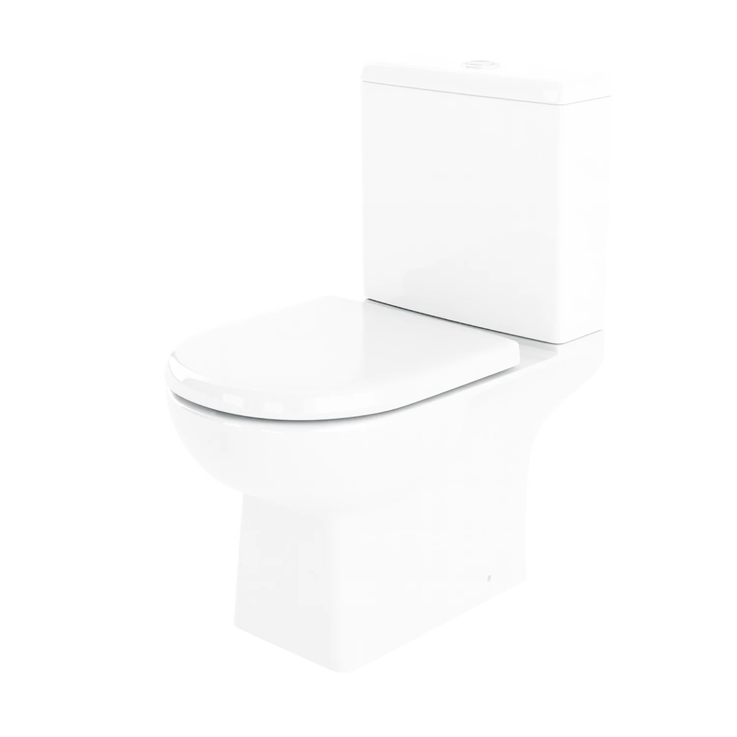 Modern Round Design Close Coupled Toilet & Seat