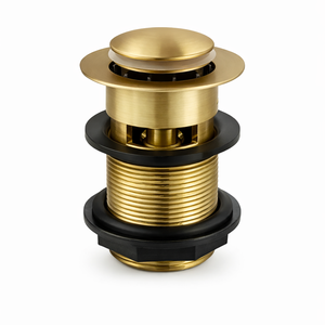 Brushed Brass Mono Basin Mixer Tap With Waste