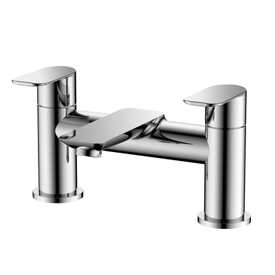 Zen Deck Mounted Bath Filler Polished Chrome