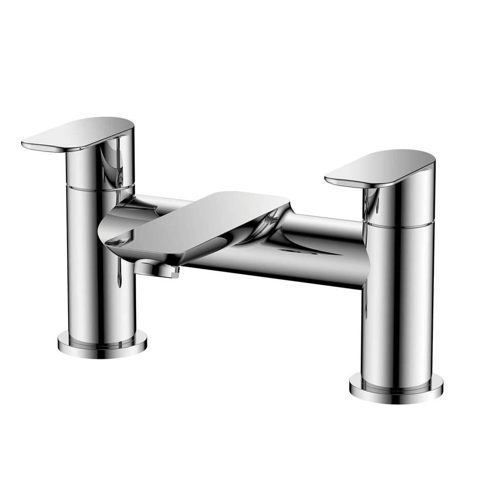 Zen Deck Mounted Bath Filler Polished Chrome