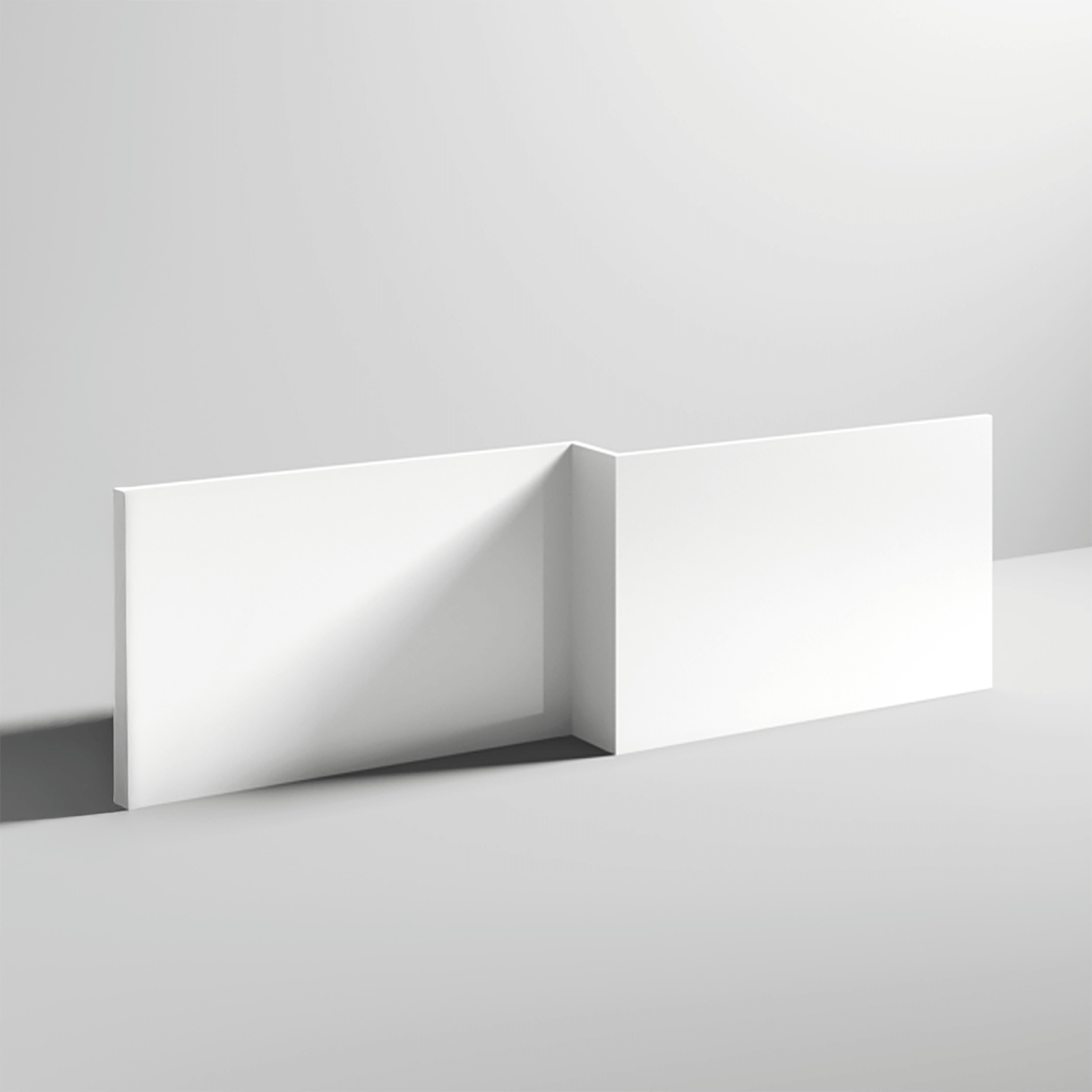 L shaped Square Shower Bath Front Panel