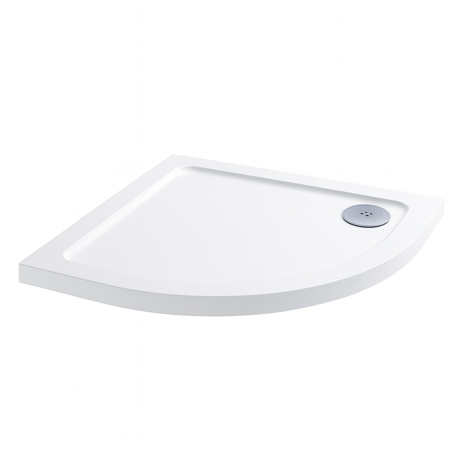 Quadrant Enclosure Shower Tray 800 -800mm Stone Resin White 30 mm