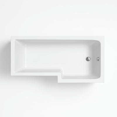 L-Shape Square Shower Bath Hand (RH) 1500x700/850mm + Panel