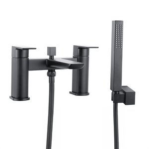 Matt Black Bath Shower Mixer Tap with Handset