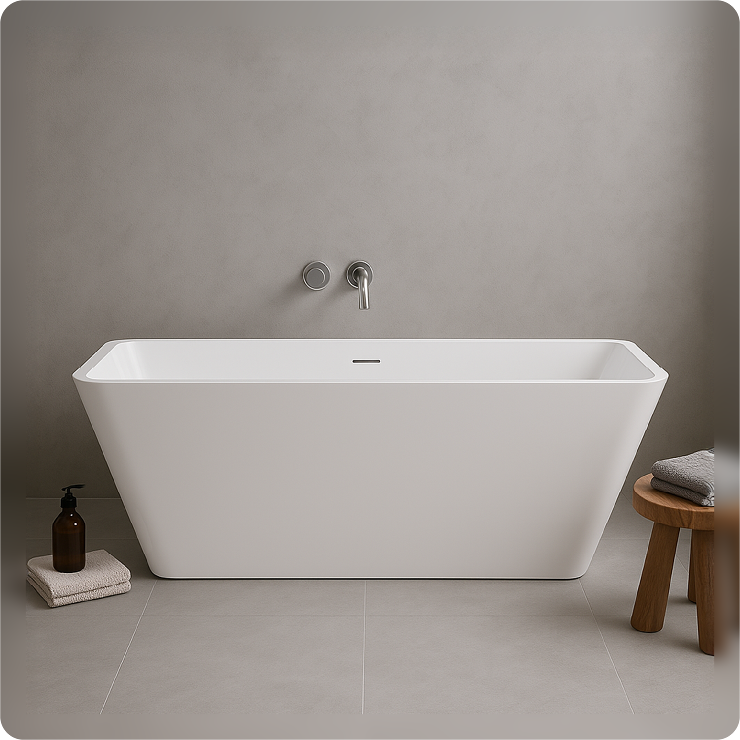 Free Standing Bath Rectangle 1500 x 750 x 550