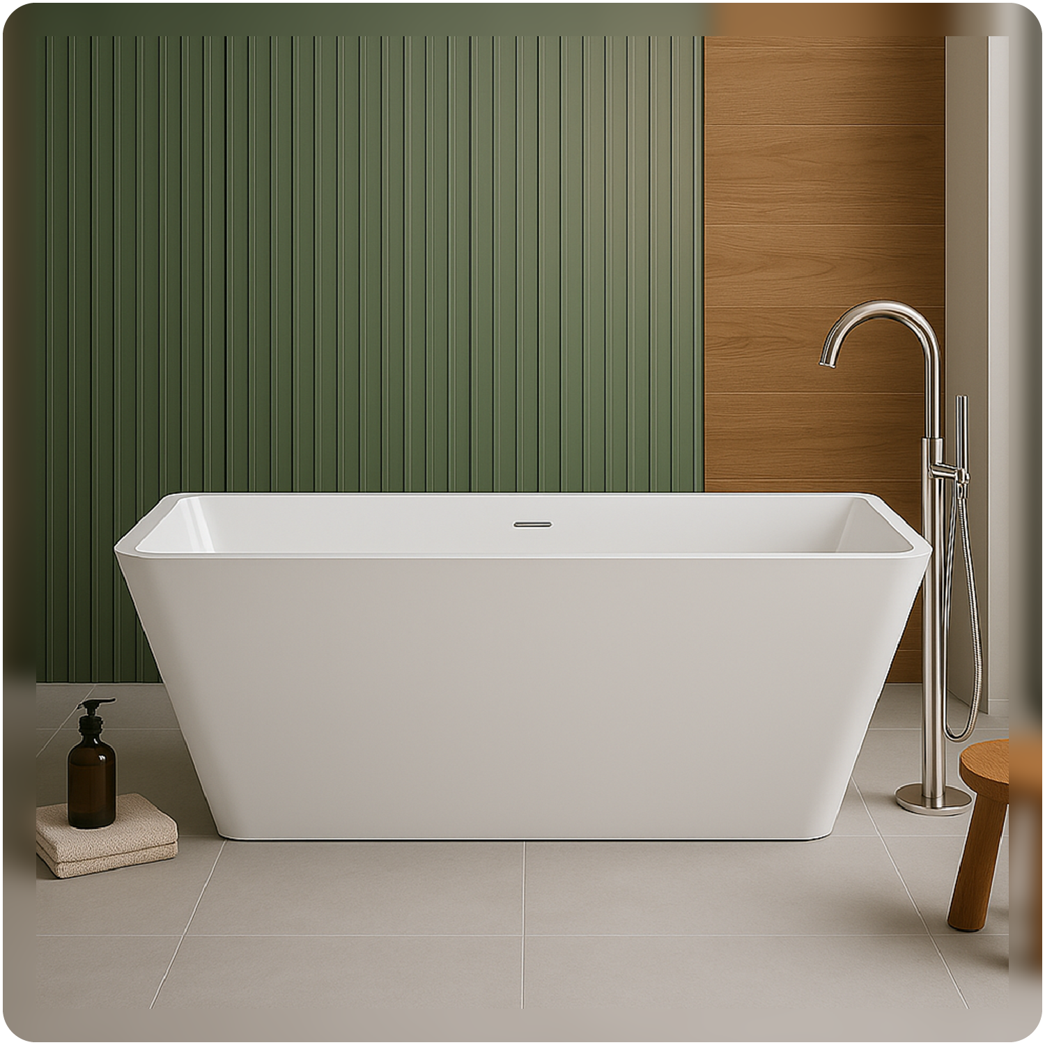 Free Standing Bath Rectangle 1500 x 750 x 550
