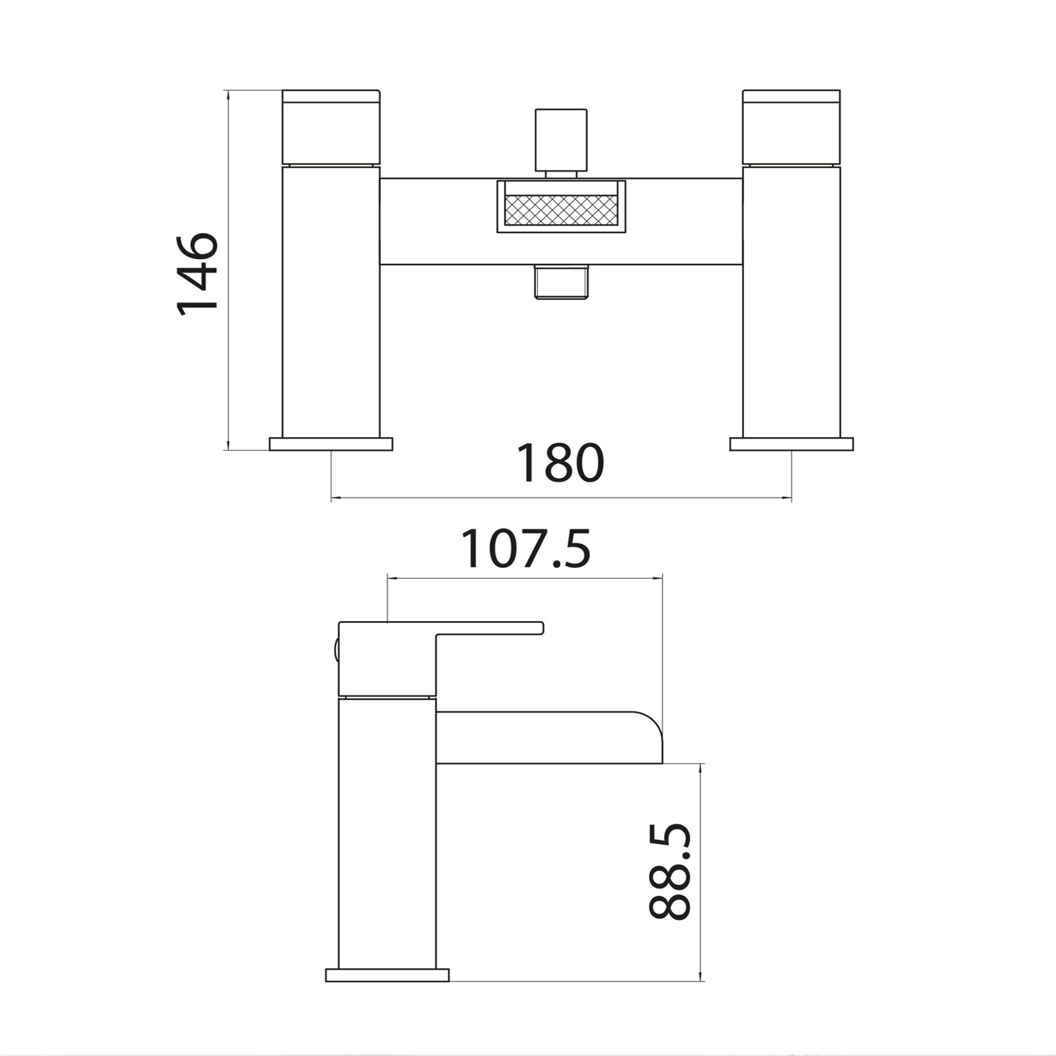Victoria Chrome Waterfall Bath Filler Tap