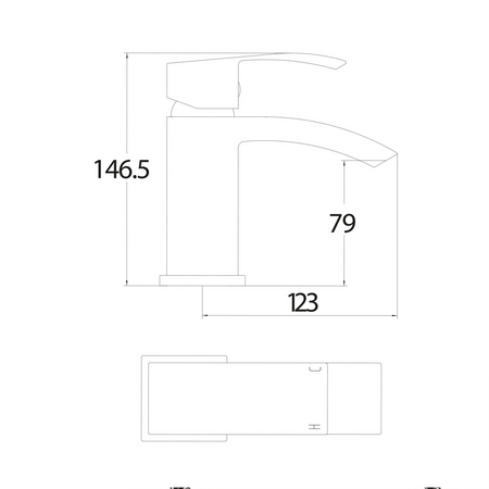 Decent Chrome Mono Basin Mixer Tap With Push Waste