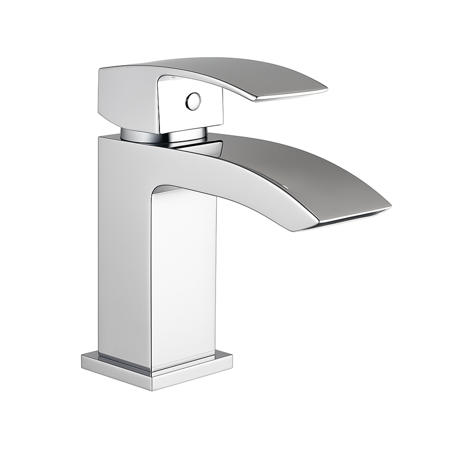 Decent Chrome Mono Basin Mixer Tap With Push Waste