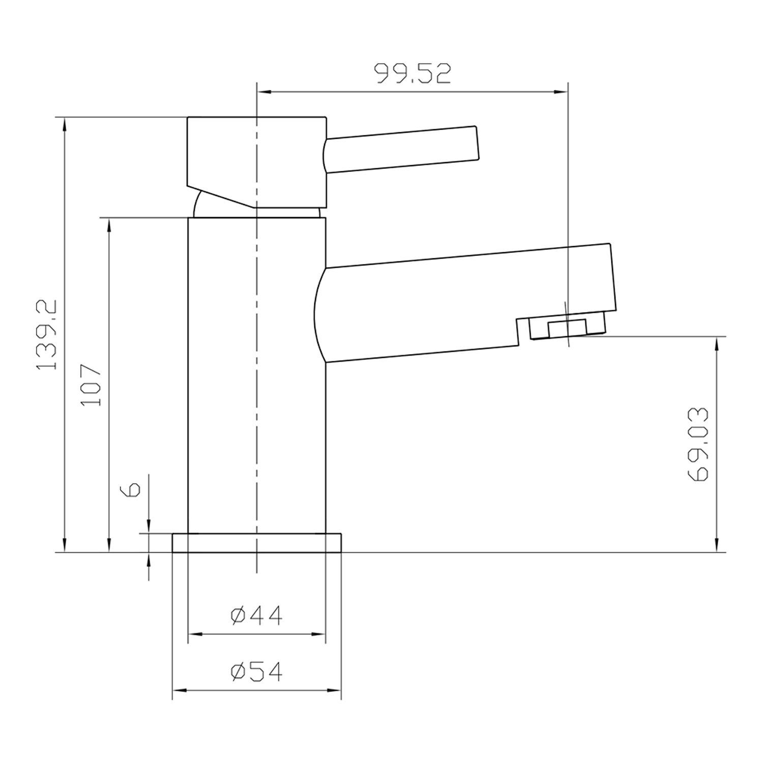 Premier Chrome Mono Basin Mixer Tap With Push Waste