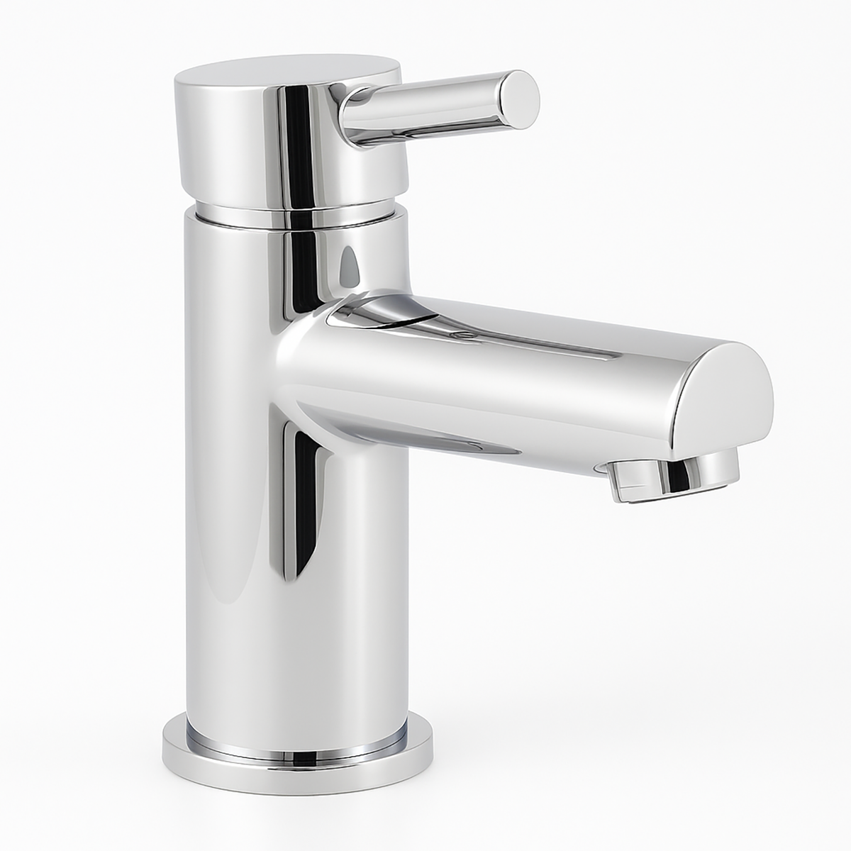 Premier Chrome Mono Basin Mixer Tap With Push Waste