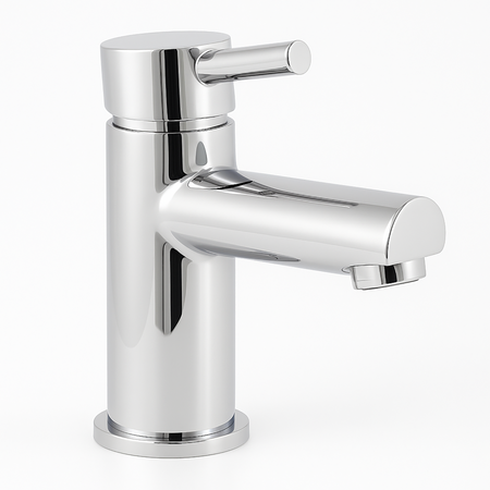 Premier Chrome Mono Basin Mixer Tap With Push Waste