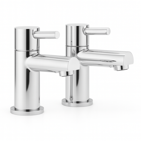 Premier Chrome Pillar Basin Taps (Pair)